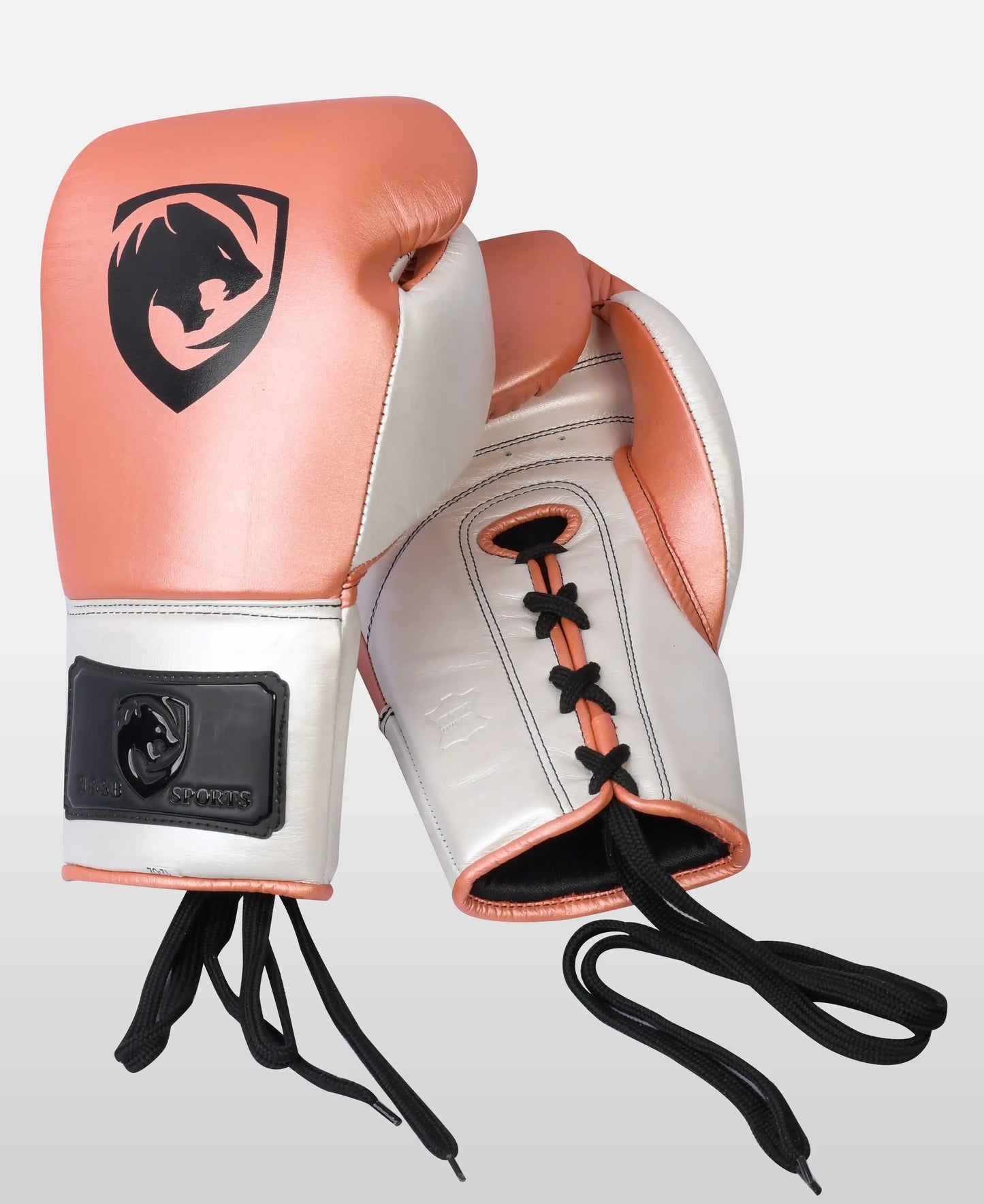Elite Rose Pearl Leather Fighting Gloves – Durable & Stylish for Boxing