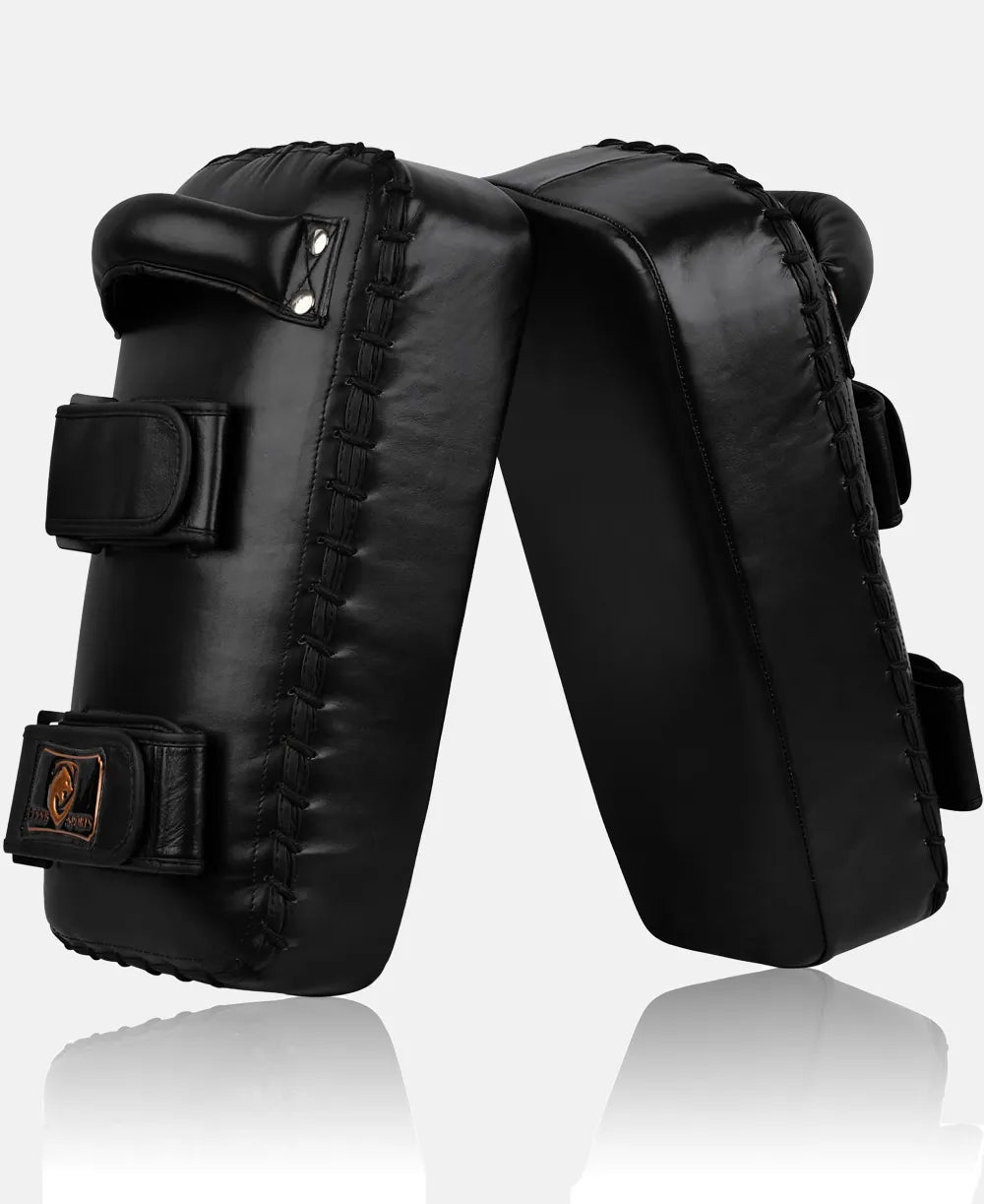 High Density Leather Kick Pads for Striking and Kicking Drills