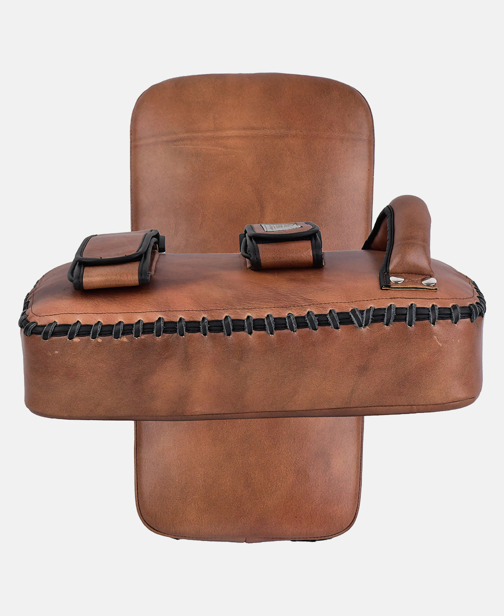 Professional Handcrafted Leather Kick Pads for Boxing and Muay Thai