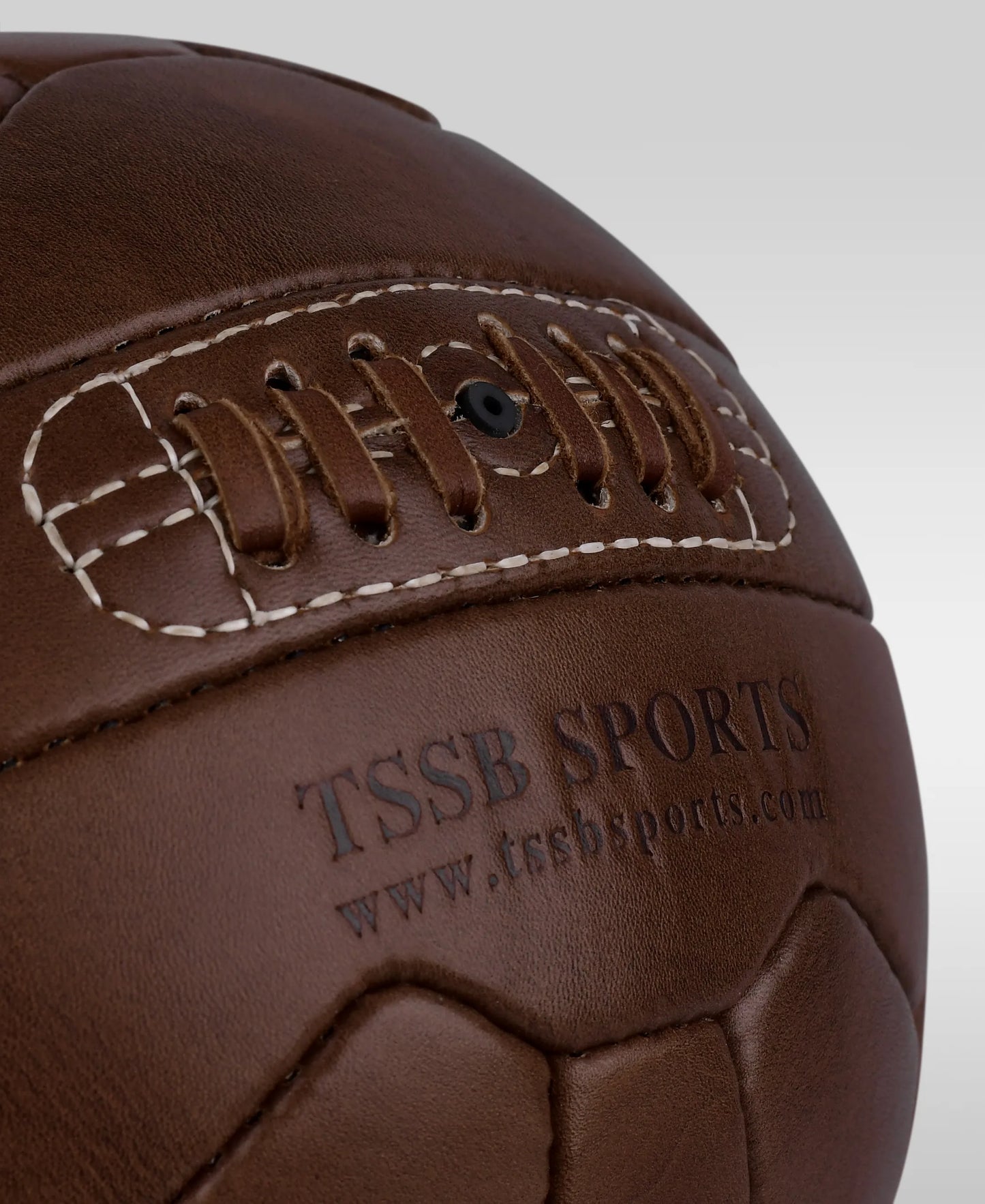 Chocolate Brown Leather Soccer Ball – Legendary Futbol, Durable 18x Panels