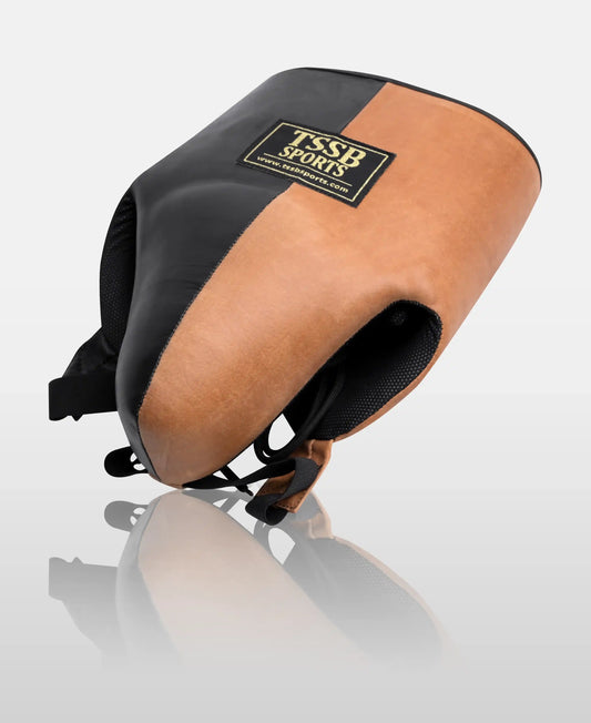 Buy Almond Brown & Aniline Black Boxing Groin Guard
