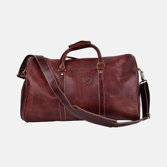 The Heritage 'TSSB' Antique Leather Duffel Bag – Tan Brown Edition