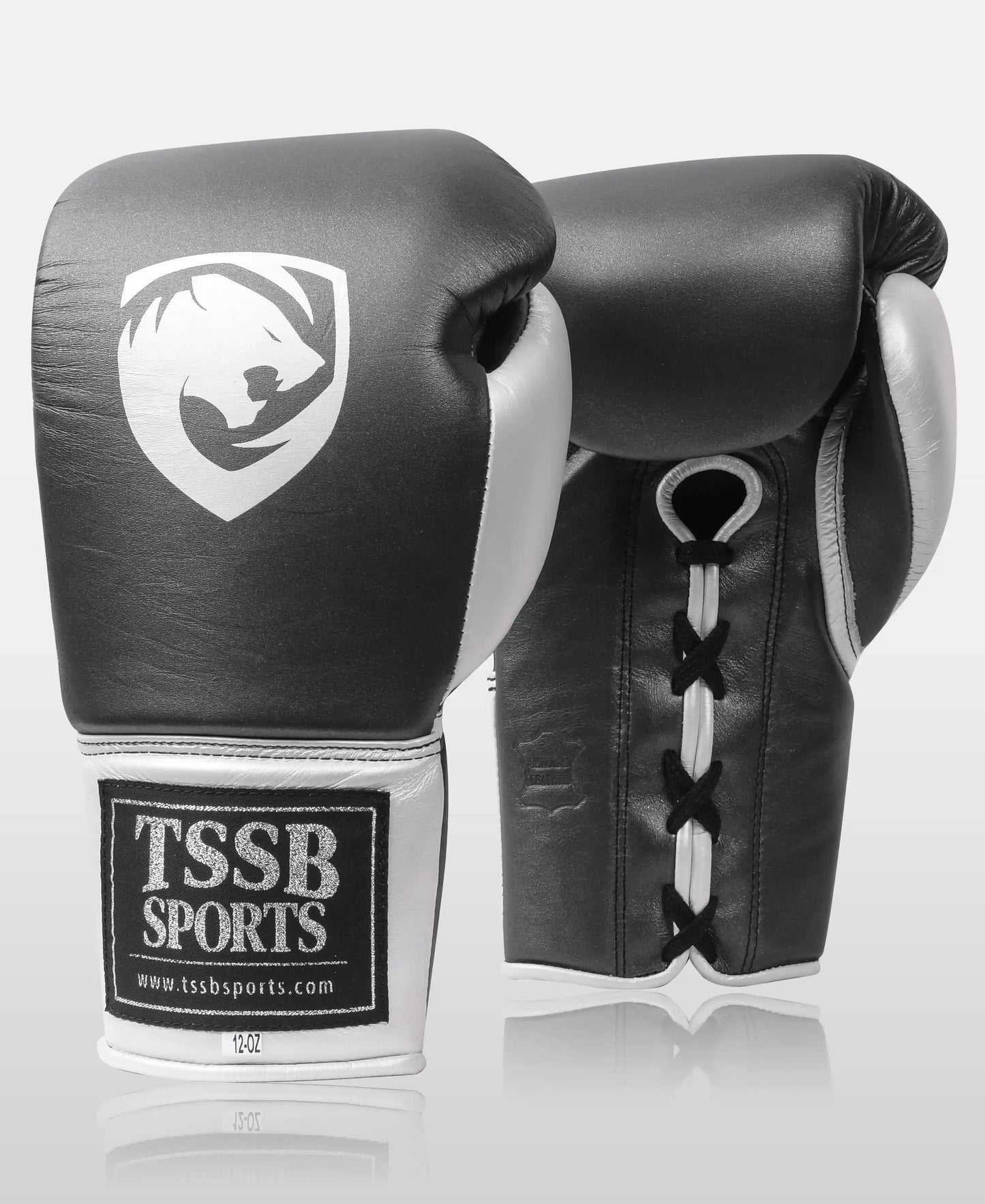 Professional Black Pearl Leather Boxing Gloves – Stylish & High-Performance