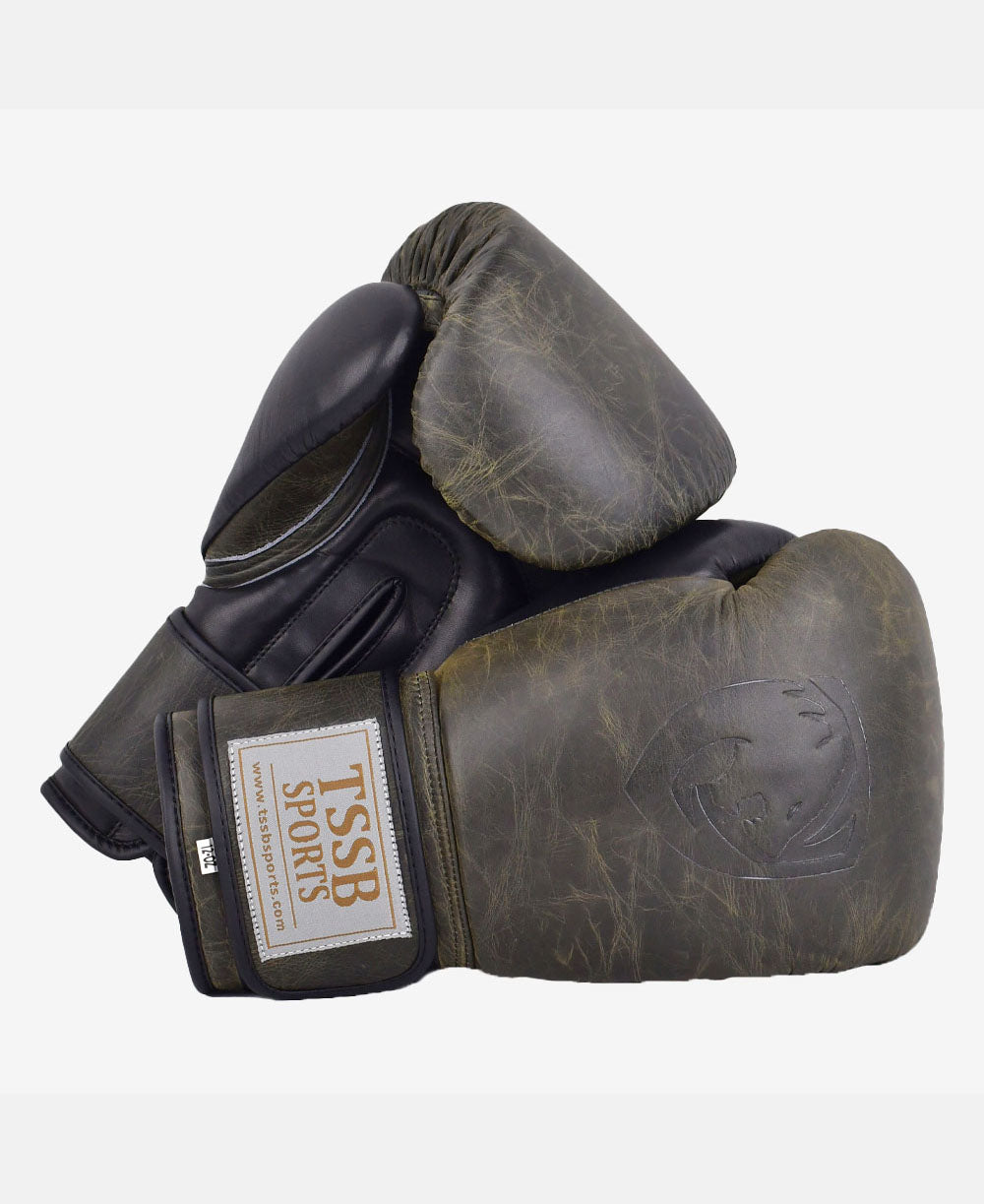 Old School Boxing Gloves with Premium Leather & Elite Craftsmanship