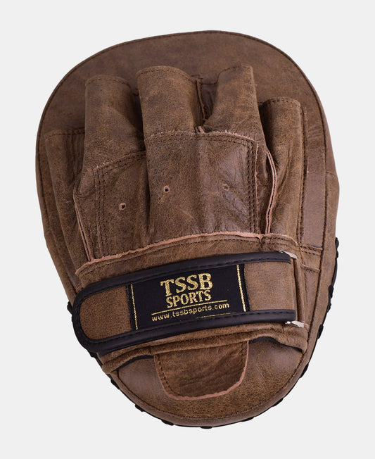 Vintage leather High Performance Focus Mitts for Boxing Training