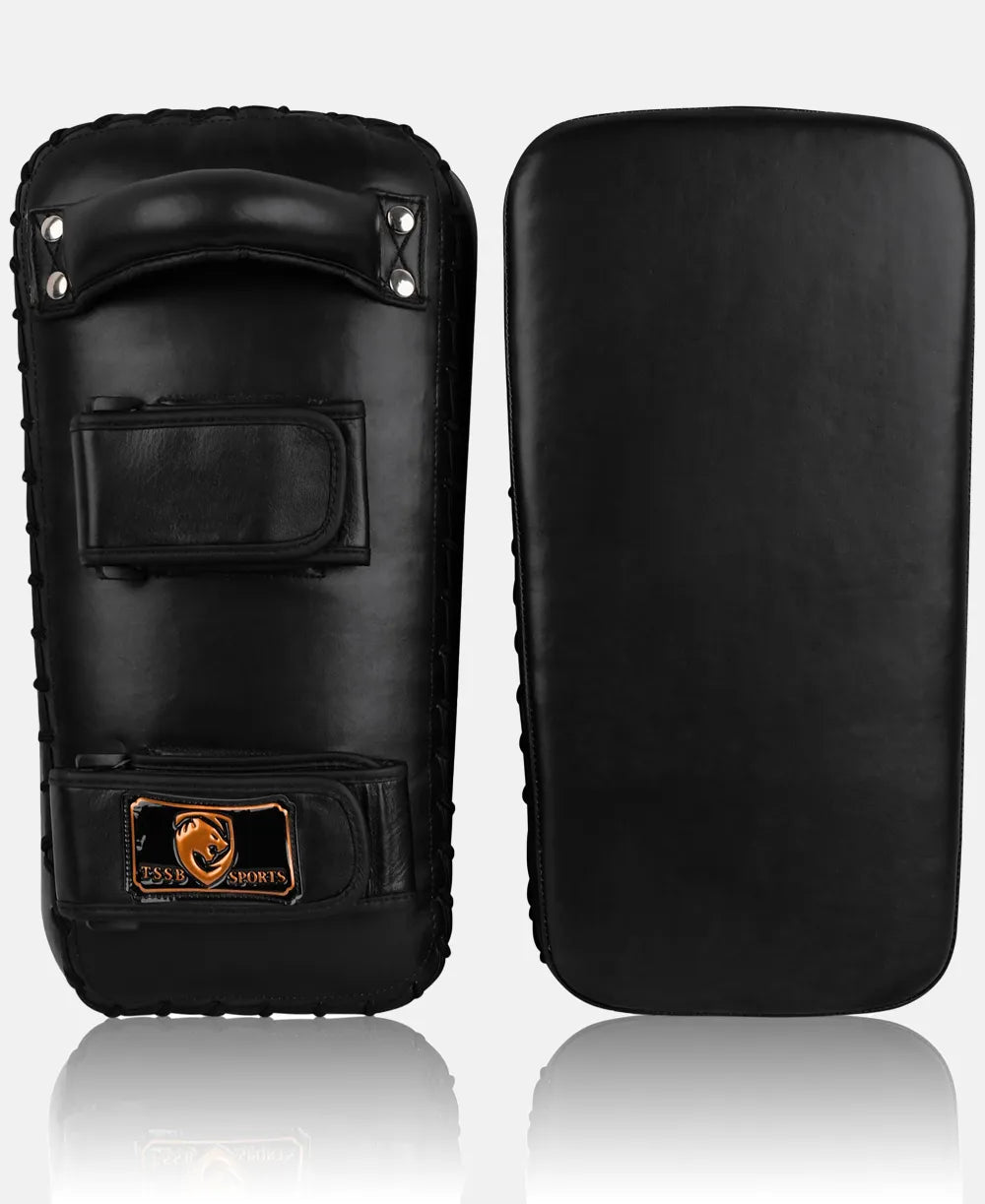 High Density Leather Kick Pads for Striking and Kicking Drills