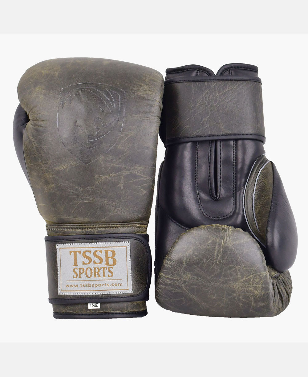 Old School Boxing Gloves with Premium Leather & Elite Craftsmanship