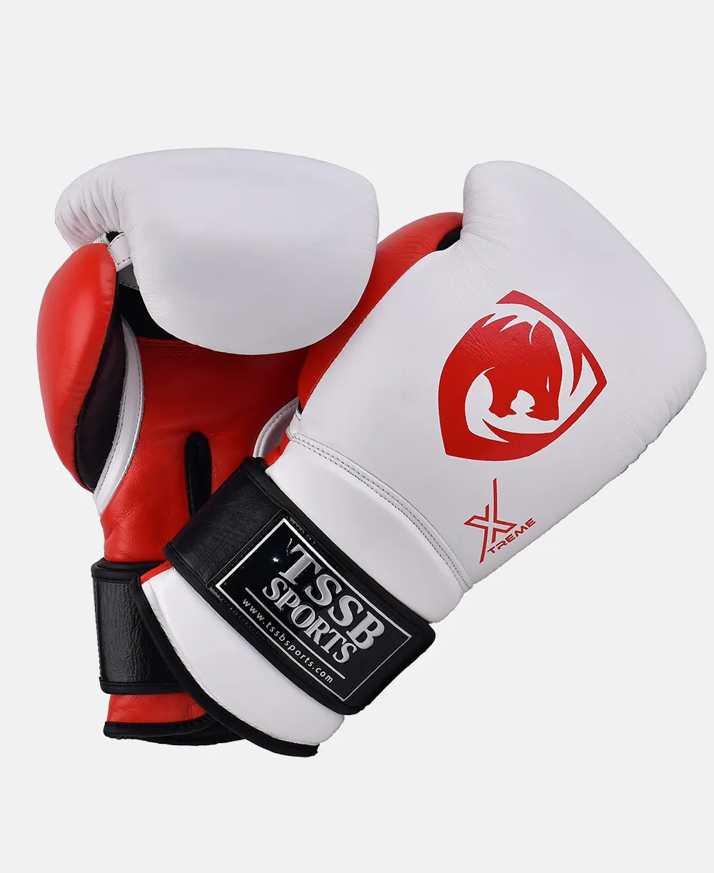 Get White Boxing Gloves – Premium Genuine Leather Training Gloves