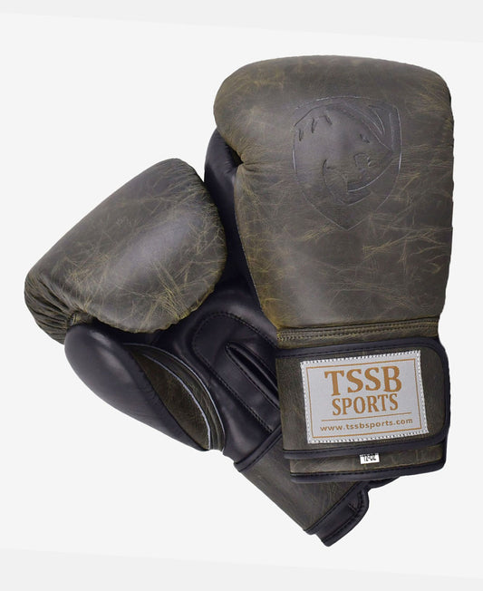 Old School Boxing Gloves with Premium Leather & Elite Craftsmanship