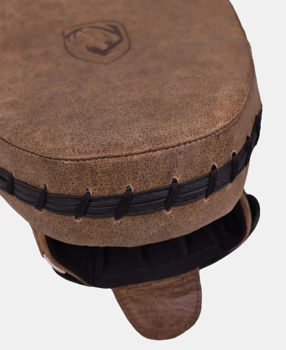 Vintage leather High Performance Focus Mitts for Boxing Training