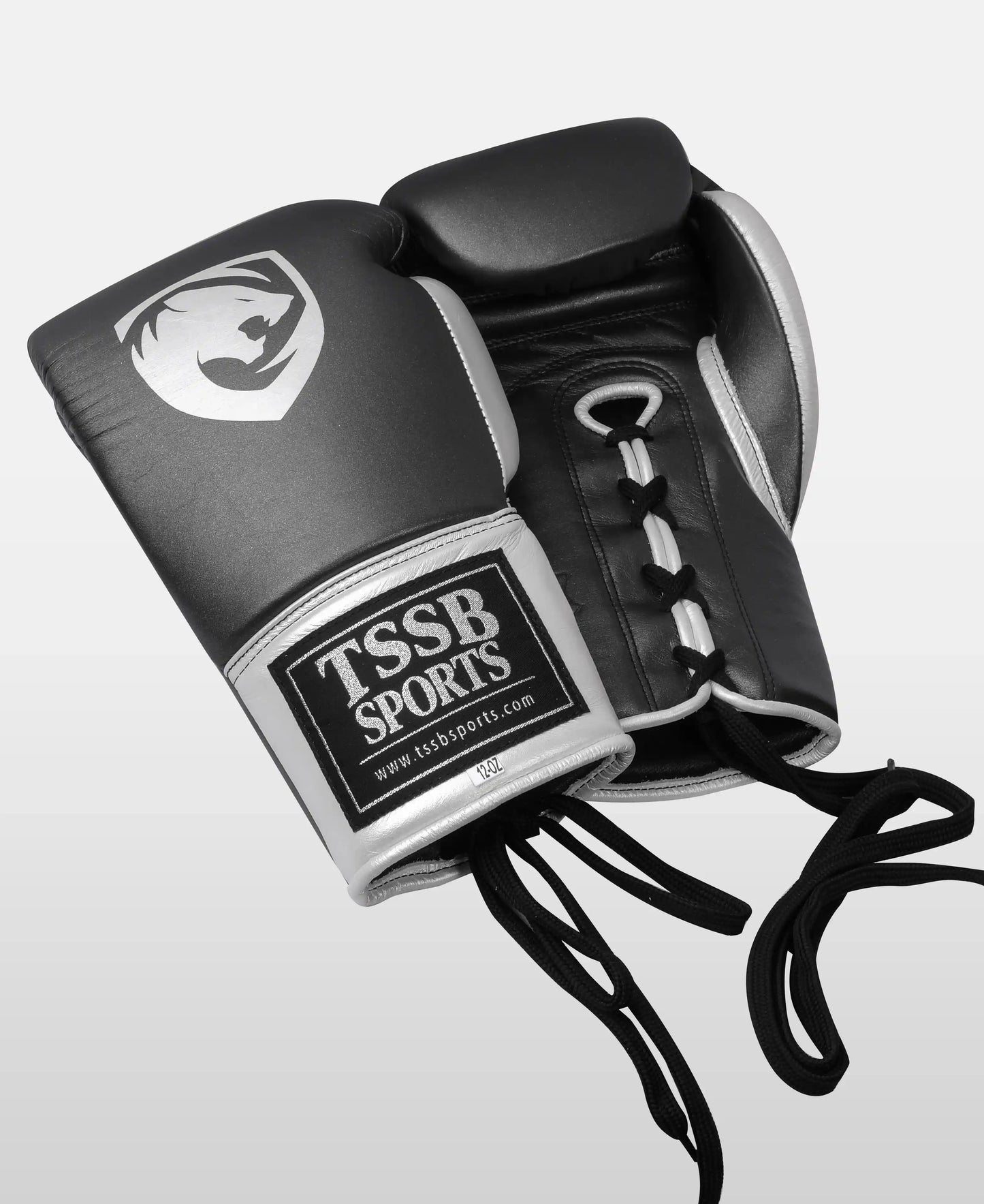Professional Black Pearl Leather Boxing Gloves – Stylish & High-Performance