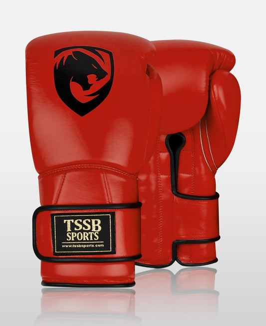 Buy Ultimate Crimson Red Custom Boxing Gloves – Genuine Leather Edition