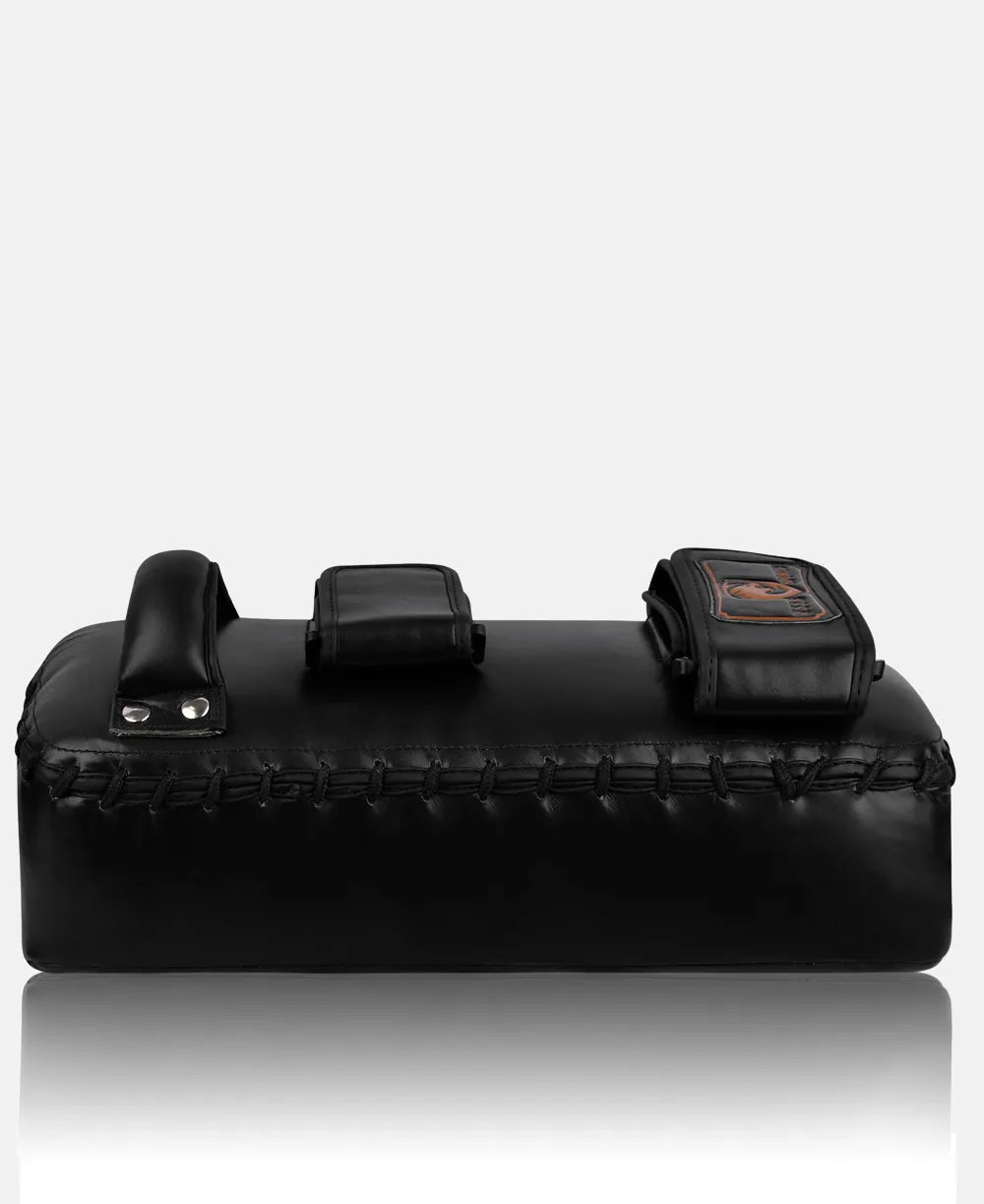 High Density Leather Kick Pads for Striking and Kicking Drills