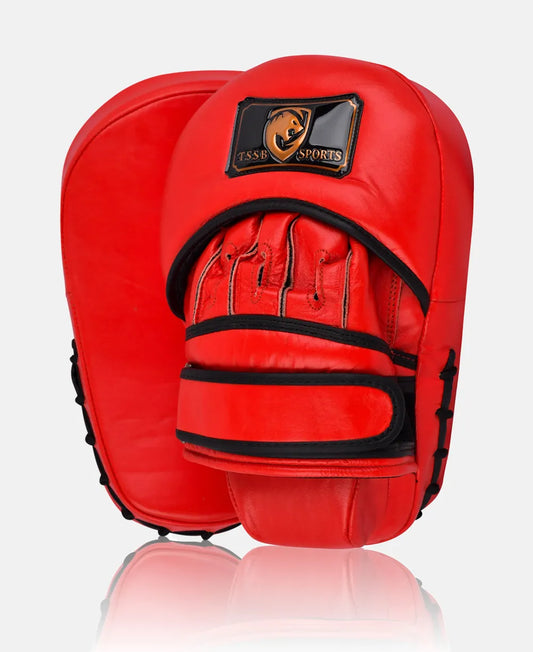Lightweight leather focus pads with breathable and strong material