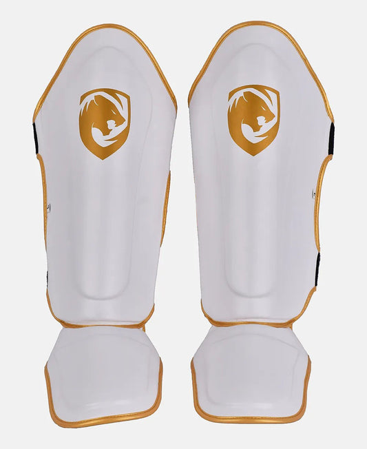 Combat Training Shin Guards with Dynamic Force Dispersion System
