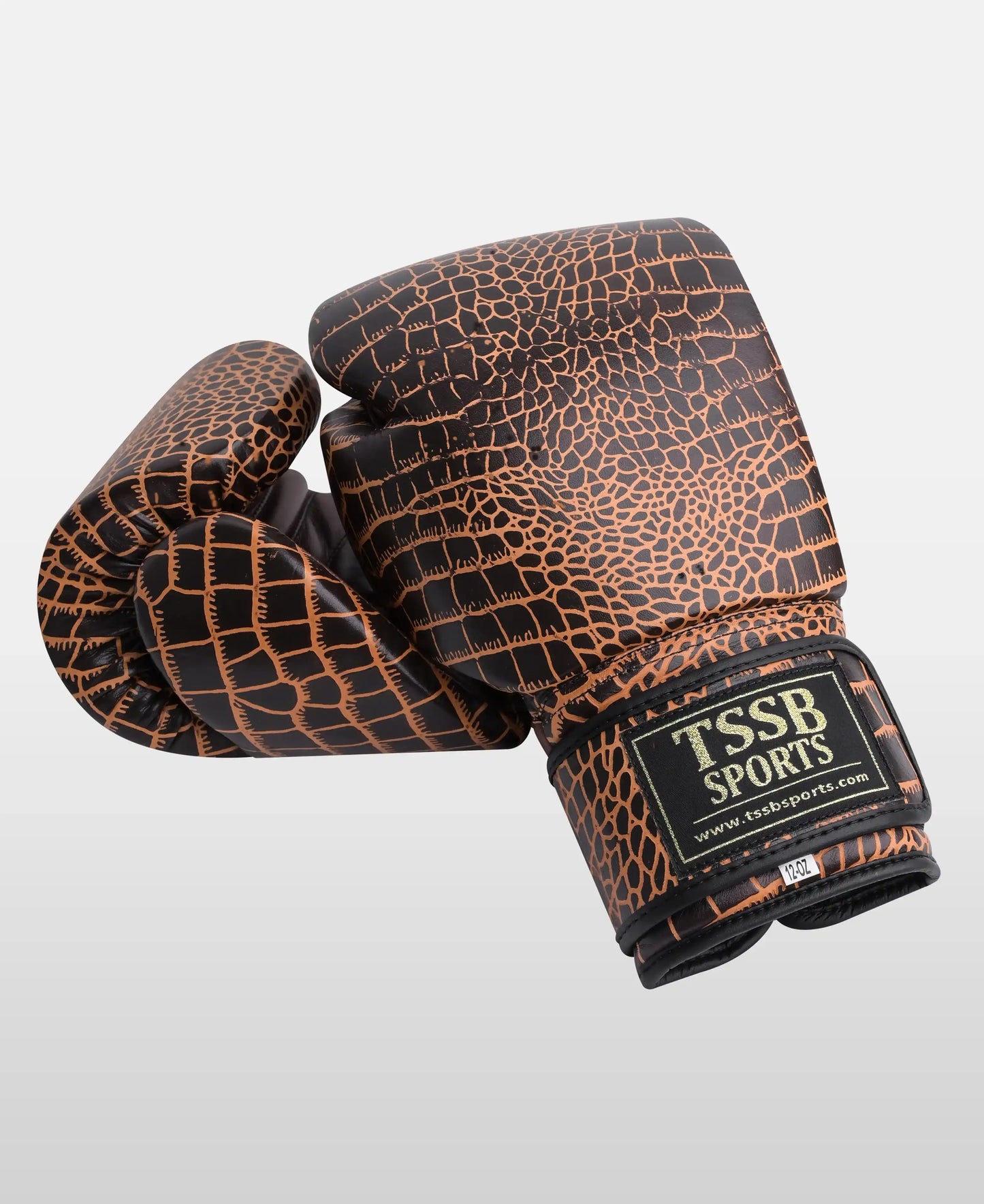 Genuine Leather Crocodile Skin Professional Boxing Gloves