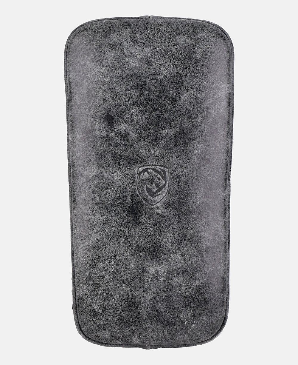 Crunch Black Impact Resistant Leather Kick Pads for Intense Training Sessions