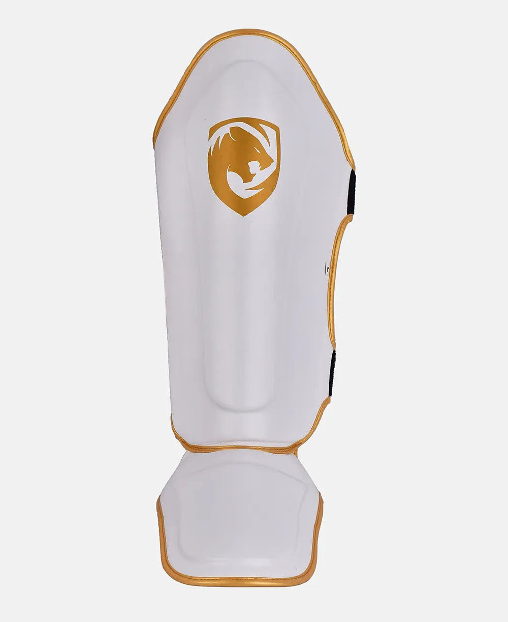 Combat Training Shin Guards with Dynamic Force Dispersion System
