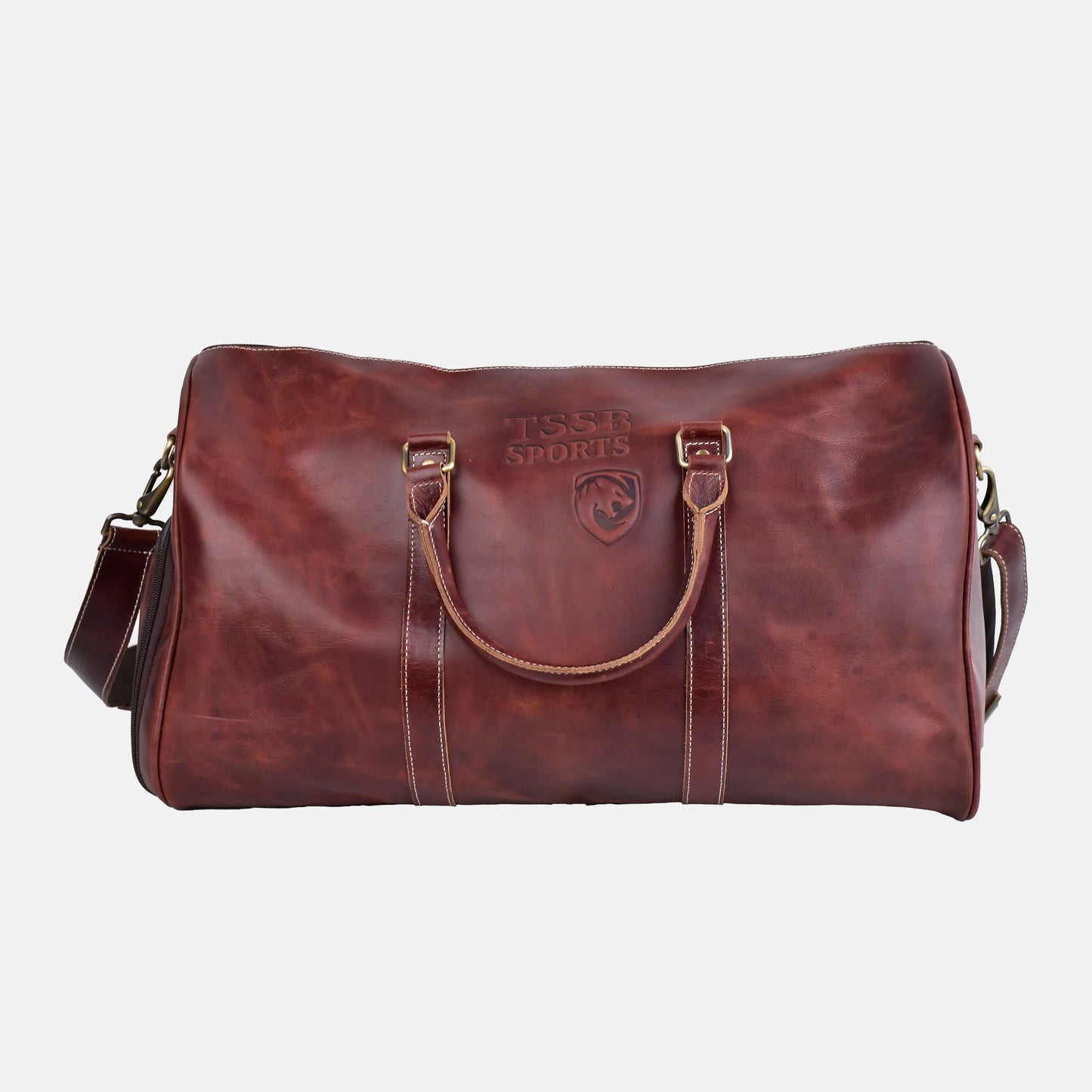 The Heritage 'TSSB' Antique Leather Duffel Bag – Tan Brown Edition