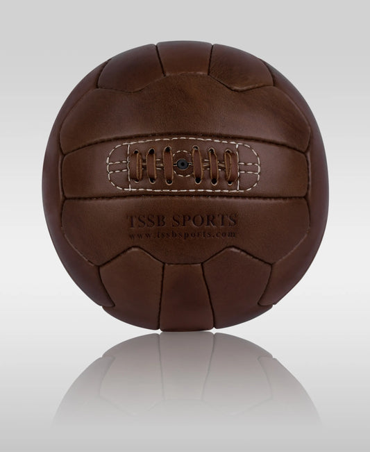 Chocolate Brown Leather Soccer Ball – Legendary Futbol, Durable 18x Panels