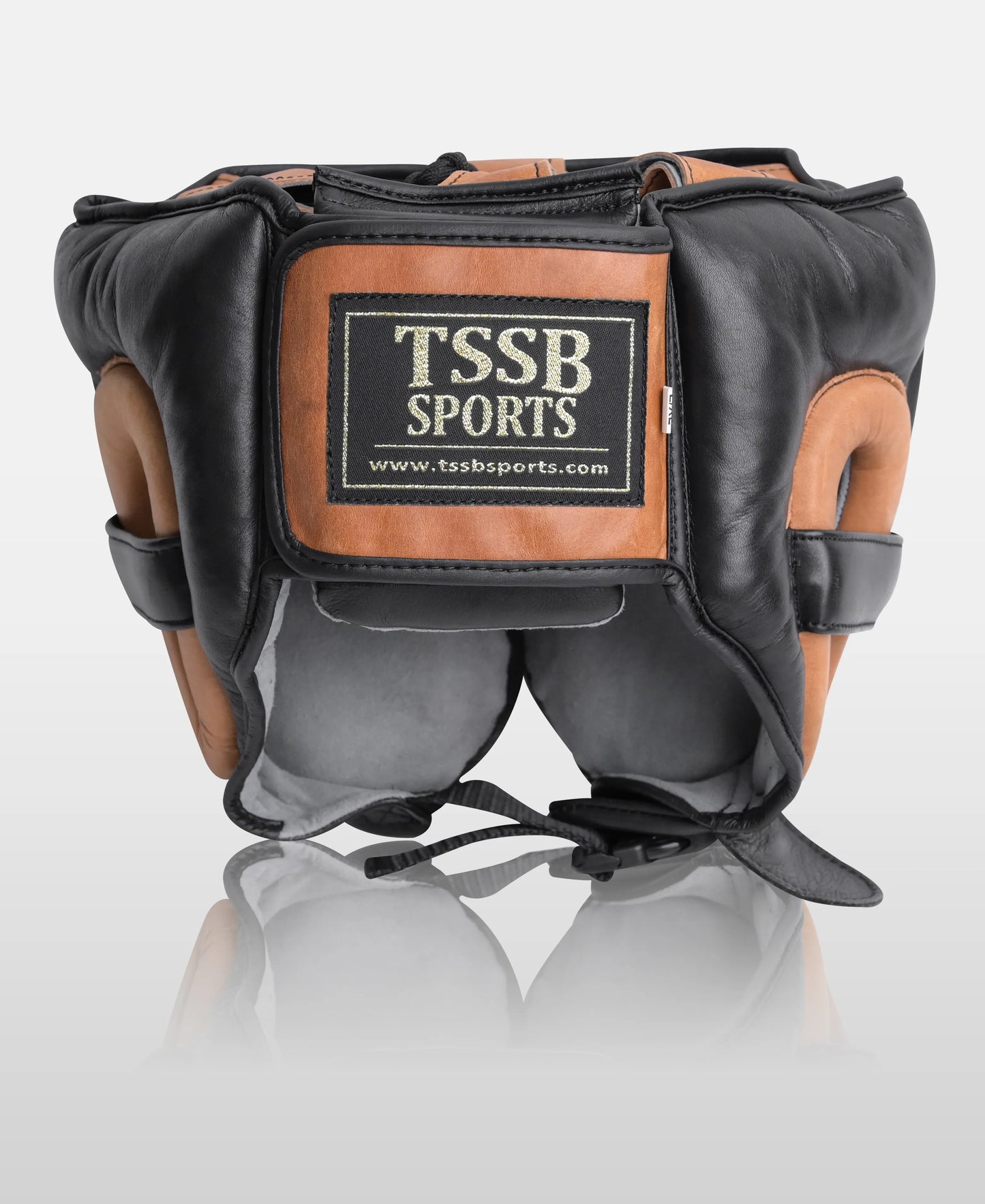 Elite Performance Boxing Headgear – Black & Almond Brown
