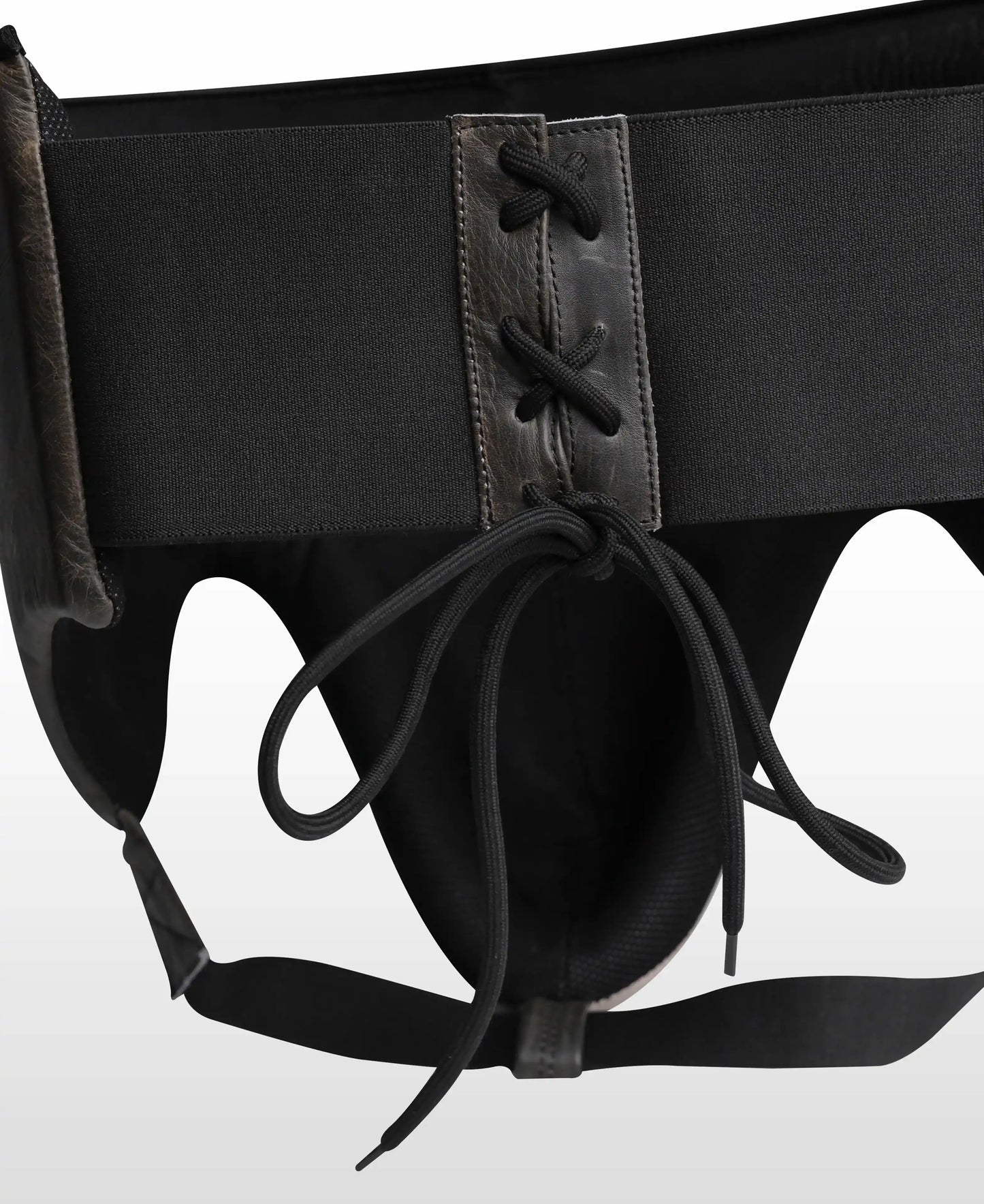 Handcrafted Leather Groin Protector – Cracker Brown & Light Khaki