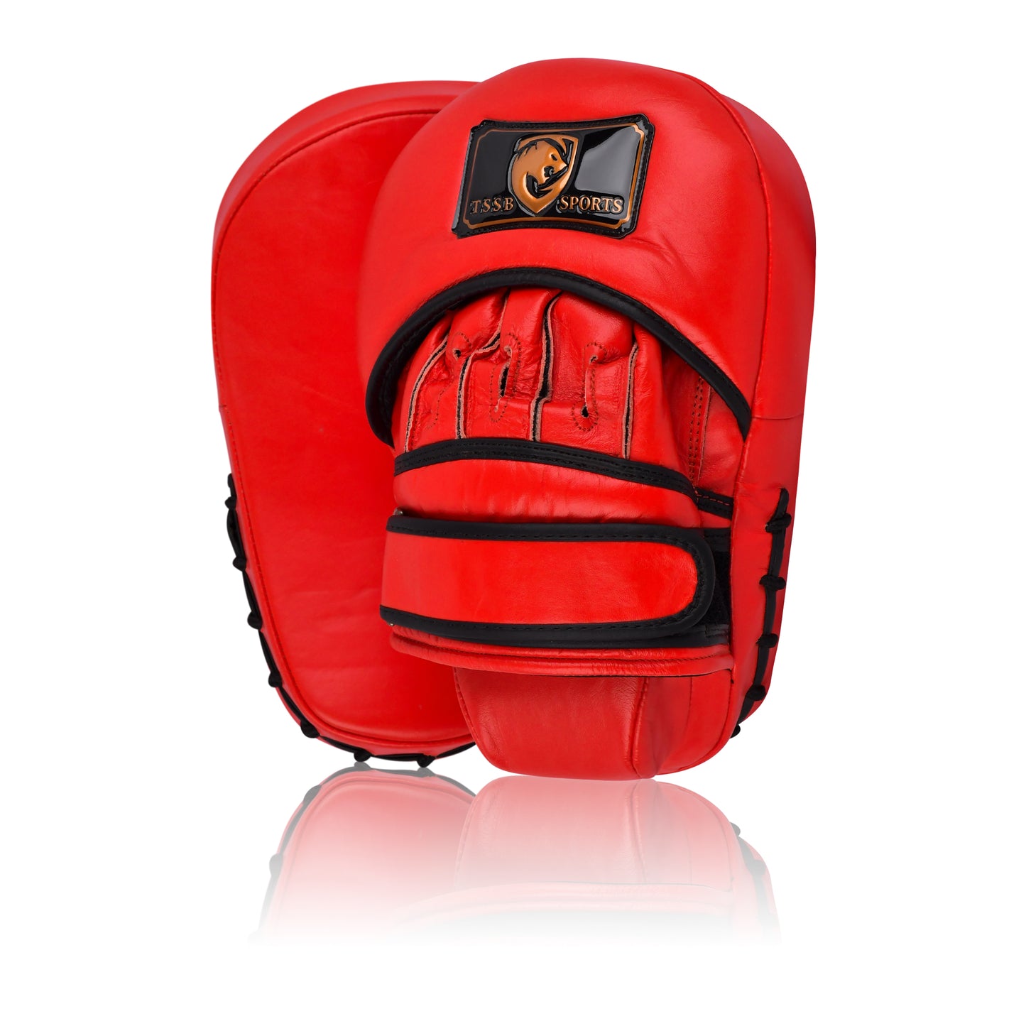 Lightweight leather focus pads with breathable and strong material