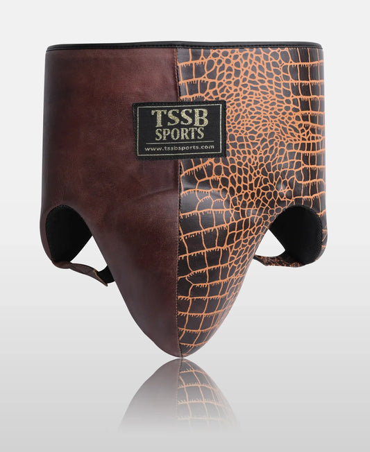 Buy Premium Crocodile Texture Leather Boxing Groin Guards