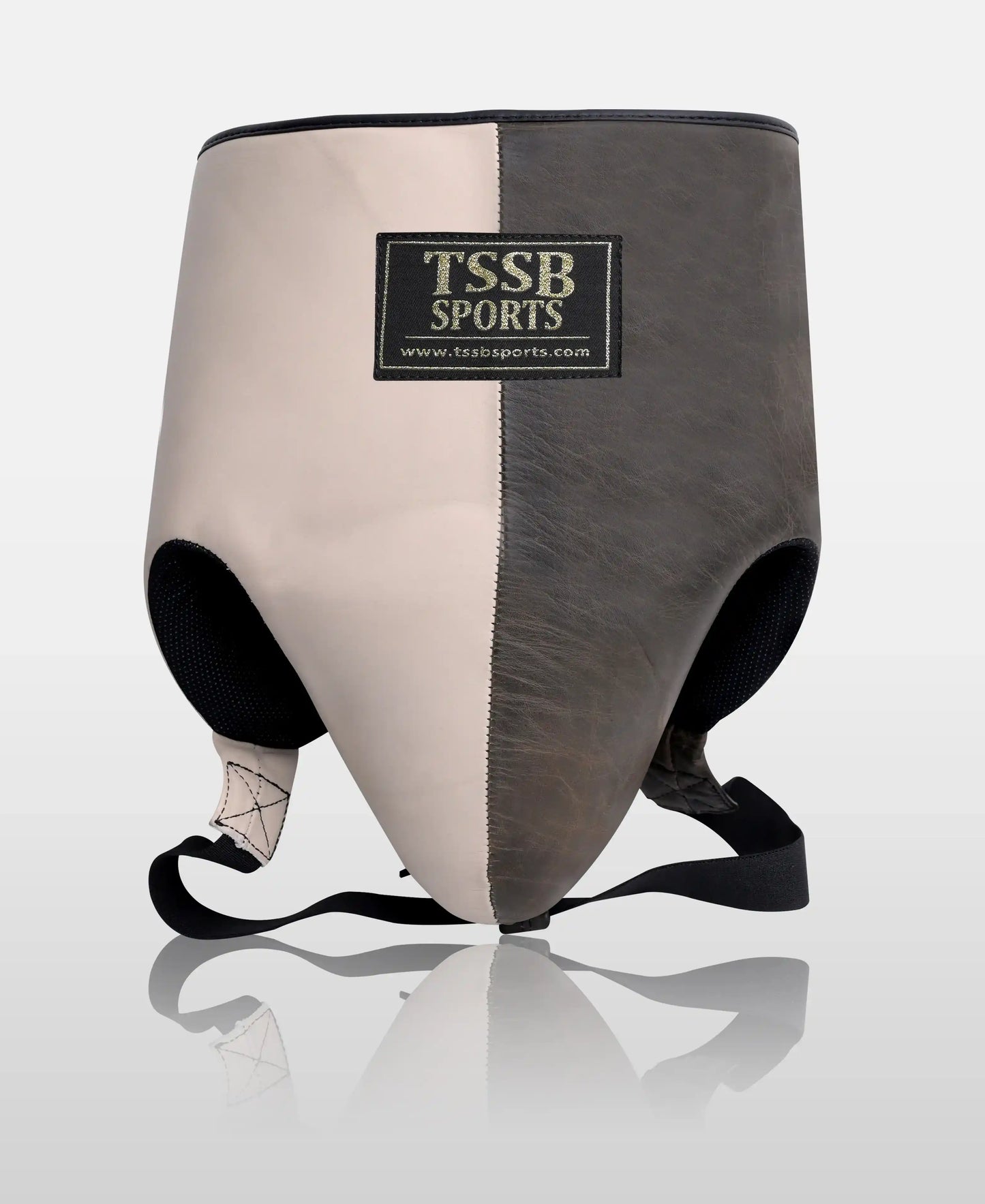 Handcrafted Leather Groin Protector – Cracker Brown & Light Khaki