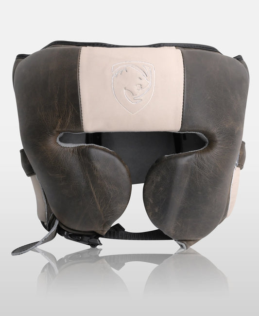 Cracker Crunch Leather Kickboxing Head Guard – Sparring & Training