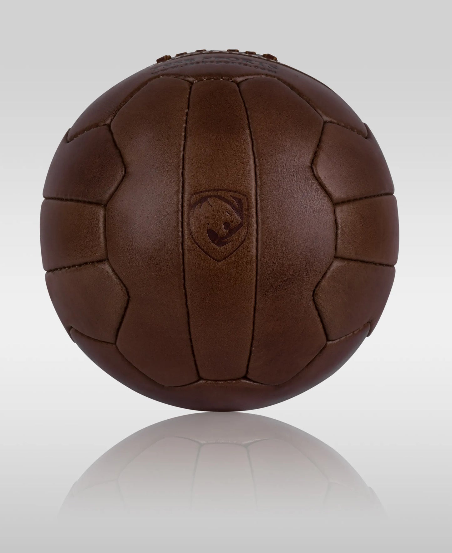 Chocolate Brown Leather Soccer Ball – Legendary Futbol, Durable 18x Panels