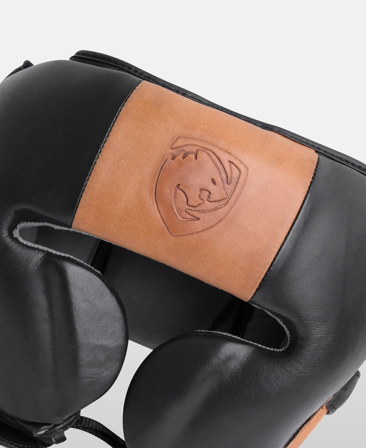 Elite Performance Boxing Headgear – Black & Almond Brown
