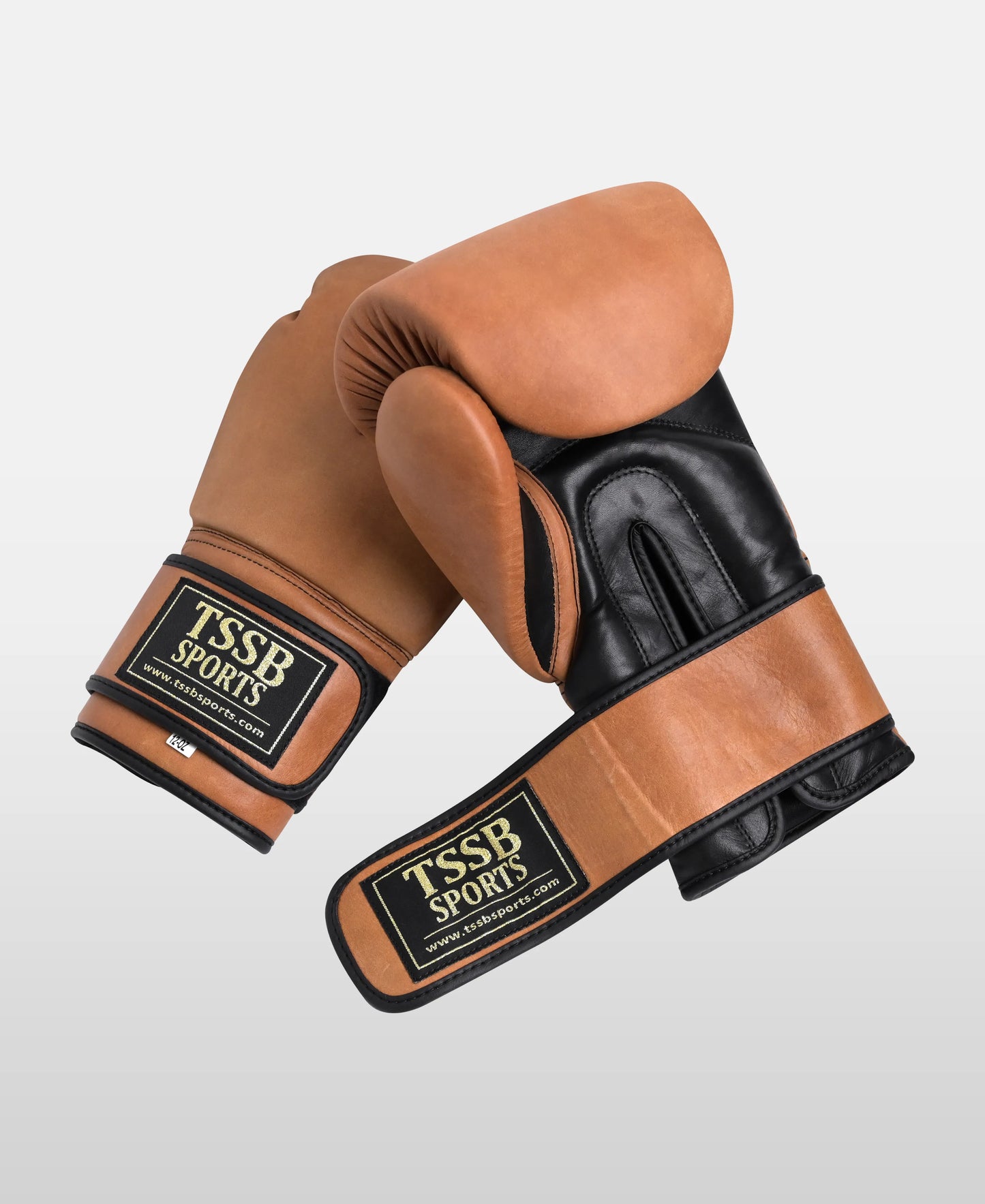 Limited Edition Khaki × Aniline Black Genuine Leather Sparring Gloves
