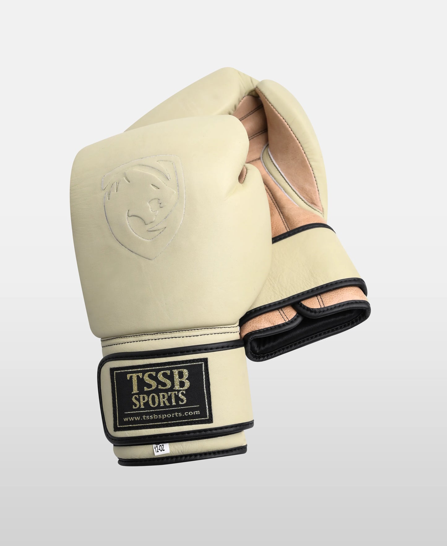 Cream Almond Legacy – Handcrafted Leather Sparring Gloves