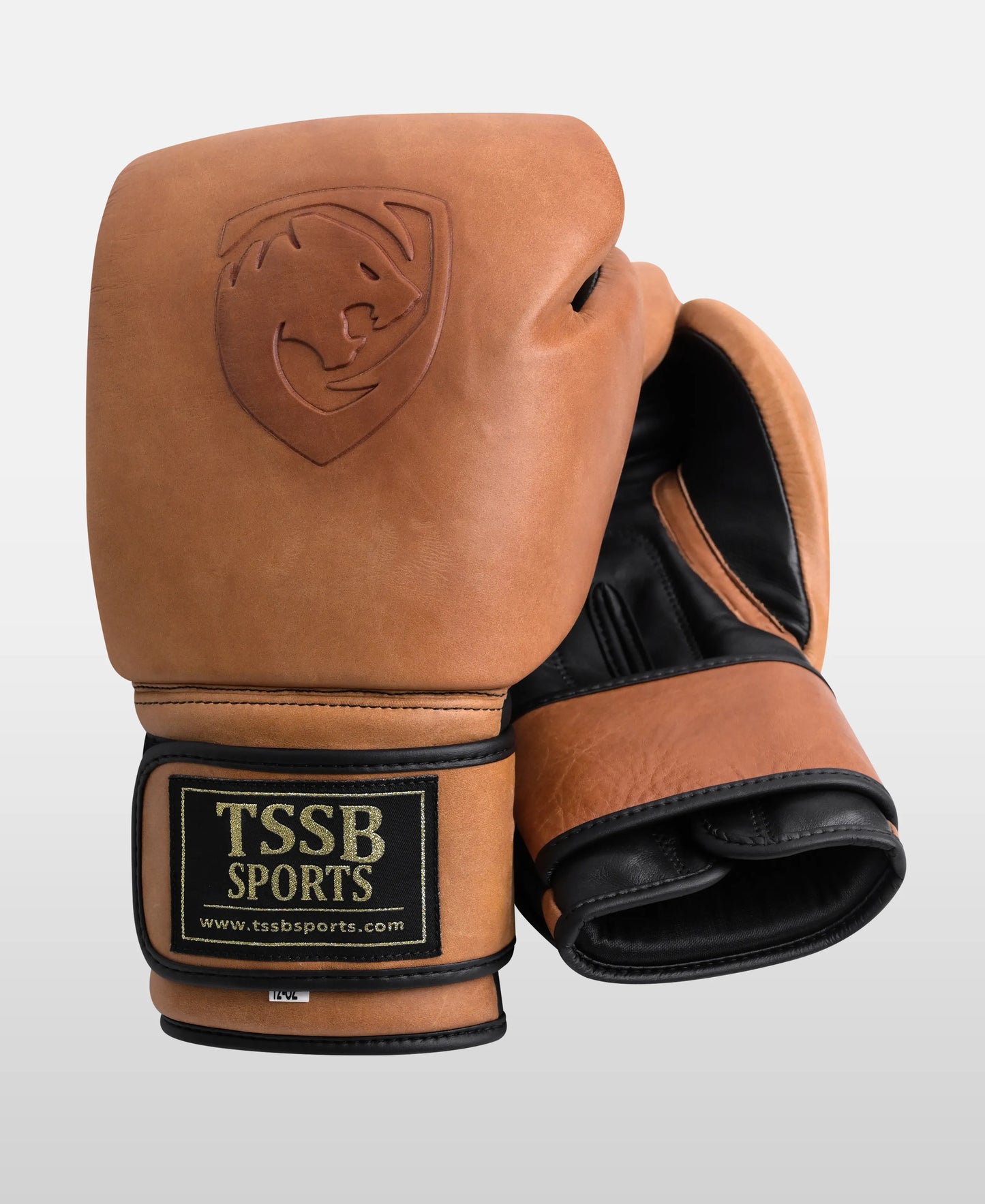 Limited Edition Khaki × Aniline Black Genuine Leather Sparring Gloves