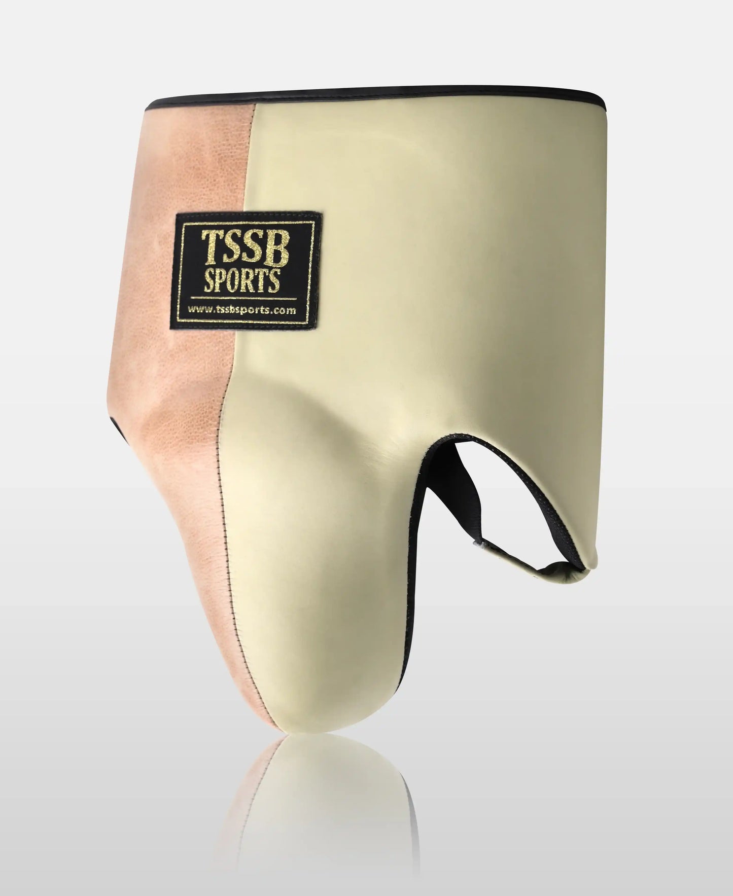Premium MMA Groin Guard – Light Cream & Almond Brown Edition