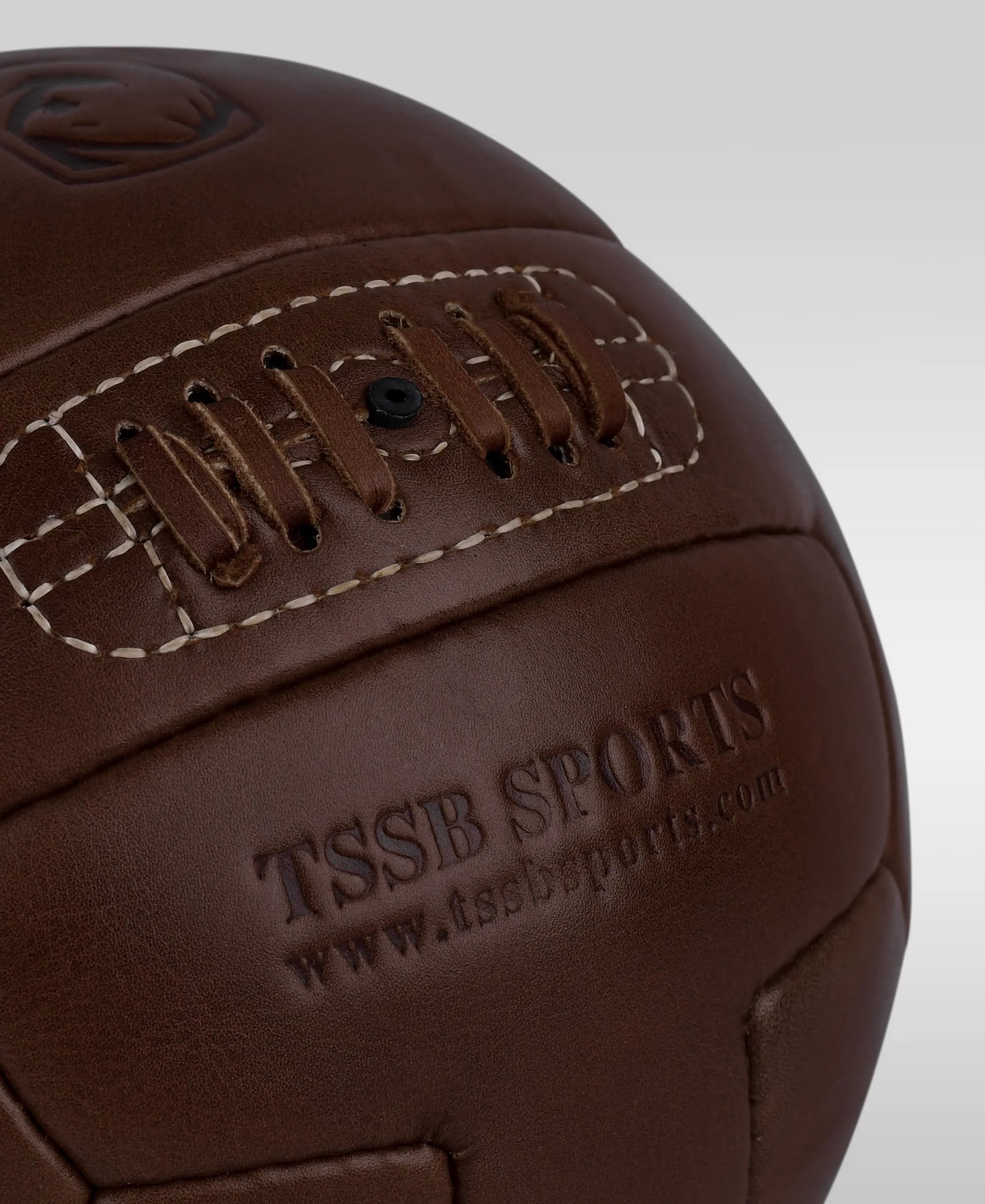 Dark Brown Vintage Leather Soccer Ball – Premium T-Panel Design
