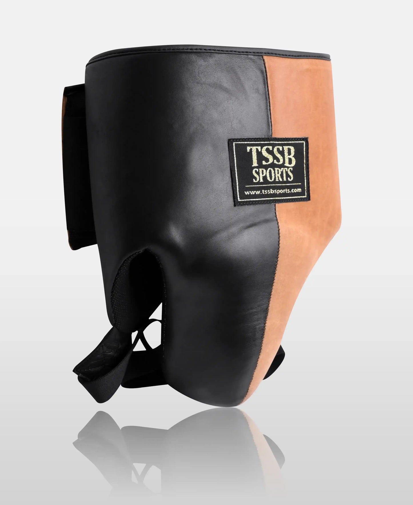 Buy Almond Brown & Aniline Black Boxing Groin Guard